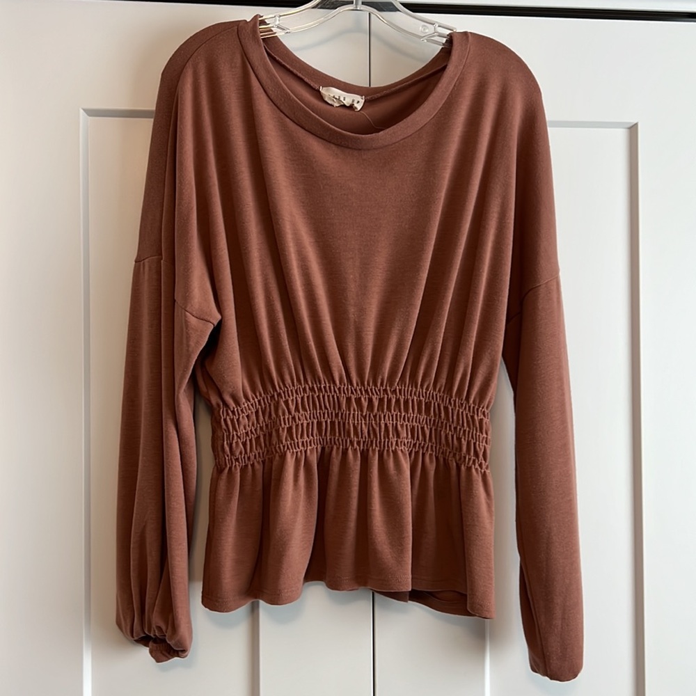 Dress Up Cinched Waist Top